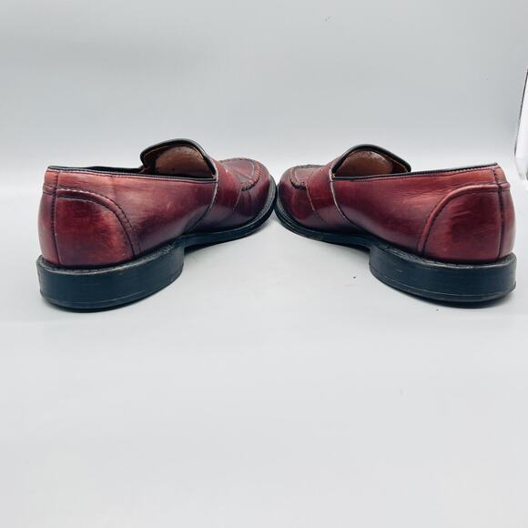 Allen Edmonds Shoes Mens 9 Red Leather Randolph Penny Loafers Dress Slip On main image 3